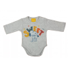 Ab R Hosszú ujjú pamut body - Szürke - Snoopy (86)