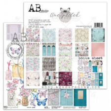 AB Studio Papírkészlet 12x12, AB Studio scrapbooking paper / Unexpected - (8 lap) decoupage papír