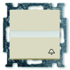 ABB Ltd. Basic55 2026 UCN/KL-92-507 Egypólusú csengőjeles nyomó (N101 CSJ) feliratozható keret nélkül, krém 2CKA001413A1087 ABB