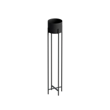 Aberto Design GED-024 SLIM fém virágtartó állvány, fekete kerti tárolás