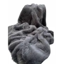  Aberto Design Sofa Shawl Anthracite Lolita 200x75 - Anthracite lakástextília