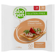  Abonett gluténmentes extrudált kenyér lenmaggal 100 g reform élelmiszer