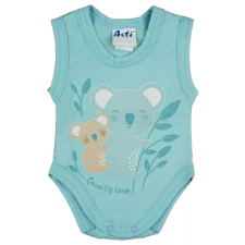 ABR Ujjatlan pamut body - Türkiz - Koala (74) kombidressz, body
