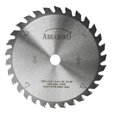 Abraboro HM körfűrészlap Basic 190x2,8x20 mm / 30 TCT (1db/csomag) fűrészlap