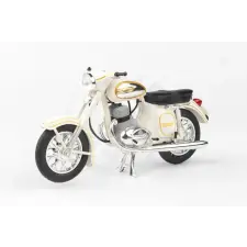 Abrex Jawa 350 Automatic (1966) 1:18 - White, Játékautó autópálya és játékautó