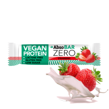 AbsoRice AbsoBAR ZERO Eper ízesítésű fehérjeszelet 40 g (gluténmentes) gluténmentes termék