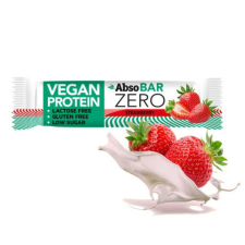 Absorice absobar zero vegan proteinszelet strawberry 40 g reform élelmiszer