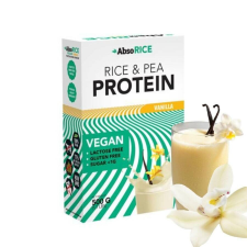 AbsoRice Vanília ízű vegán fehérjepor 500 g vitamin és táplálékkiegészítő