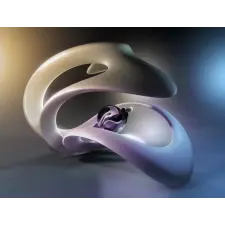  Absztrakt 3D kék tapéta, 400 x 250 cm tapéta, díszléc és más dekoráció