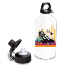  Absztrakt Űrhajós - Fémkulacs kulacs, kulacstartó