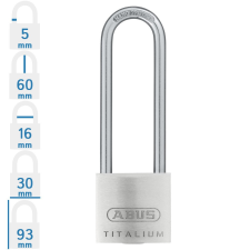 Abus 64TI/30HB60 KA6312 hosszúkengyelű egységkulcsos lakat lakat