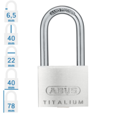 Abus 64TI/40HB40 KA6415 hosszúkengyelű egységkulcsos lakat lakat