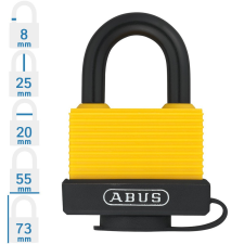 Abus 717AL/45 KA6401 egységkulcsos lakat - Sárga lakat