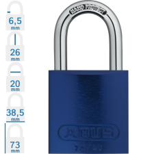 Abus 72/40 LOTO munkavédelmi kizáró lakat - Kék - 451225 lakat