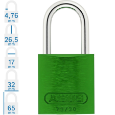 Abus 72IB/30 LOTO munkavédelmi kizáró lakat - Zöld - 874642 lakat