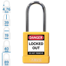 Abus 74BS/40 LOTO munkavédelmi kizáró lakat - Sárga - 775673 lakat