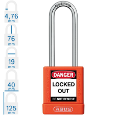 Abus 74BS/40HB75 KA - Egységkulcsos lakat (Több lakat azonos kulccsal) - Narancs - 857546 lakat