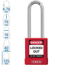 Abus 74BS/40HB75 LOTO munkavédelmi kizáró lakat - Piros - 795848 lakat