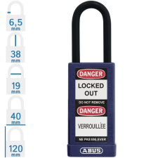 Abus 74LB/40 LOTO hosszúkengyelű munkavédelmi kizáró lakat - Lila - 503337 lakat
