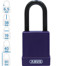Abus 76/40 KA - Egységkulcsos lakat (Több lakat azonos kulccsal) - Lila lakat