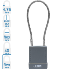Abus 76/40CAB40 KA - Egységkulcsos lakat (Több lakat azonos kulccsal) - Szürke lakat