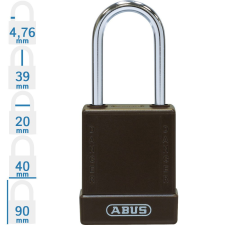 Abus 76IB/40 LOTO munkavédelmi kizáró lakat - Barna - 848032 lakat