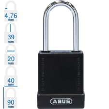 Abus 76IB/40 LOTO munkavédelmi kizáró lakat - Fekete - 848018 lakat