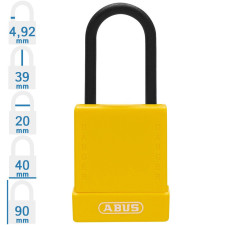 Abus 76PS/40 LOTO munkavédelmi kizáró lakat - Sárga - 848087 lakat