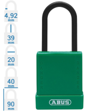 Abus 76PS/40 LOTO munkavédelmi kizáró lakat - Zöld - 848094 lakat