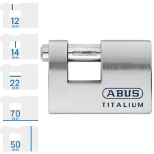 Abus 98TI/70 KA egységkulcsos lakat lakat