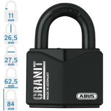 Abus Granit 37/55 KA egységkulcsos lakat lakat