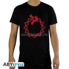 Abysse Corp. The Seven Deadly Sins "Emblems" fekete férfi póló, XL méret (ABYTEX449XL) férfi póló
