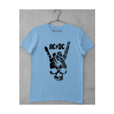  AC/DC halálfej fekete rock egyedi mintás gyerek póló