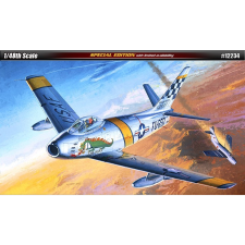 Academy USAF F-86F The Huff repülőgép műanyag modell (1:48) (12234) autópálya és játékautó