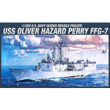 Academy USS Oliver Hazard Perry FFG-7 csatahajó műanyag modell (1:350) makett