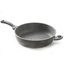 Accademia Mugnano XXL gránit gyémánt serpenyő 28 cm mély 10 cm fedővel edény
