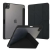 ACCMOBILE Apple iPad Air 11 (2024,2022,2020), Pro 11 (2018, 2020, 2021, 2022), Etui Smartbook Tablet tok, Mappa, Oldalra nyíló, Origami asztali tartó, Belső ceruzatartó, Szilikon belső, PU bőr, Átlátszó hátlap, Fekete