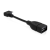 Accura ACC2119 USB-A anya - Micro USB apa 90° OTG adapter - Fekete (ACC2119)