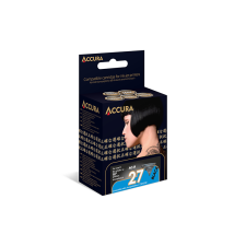 Accura (HP No. 27 C8727AE) Tintapatron - Fekete (AC-H27B RE) nyomtatópatron & toner
