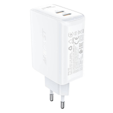 AceFast A29 2x USB Type-C Hálózati töltő - Fehér (50W) mobiltelefon kellék