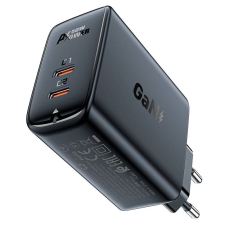 AceFast A29 2x USB Type-C Hálózati töltő - Fekete (50W) mobiltelefon kellék