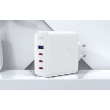 AceFast A37 hálózati töltő 3xUSB-C + USB-A, PD100W fehér (A37 white) mobiltelefon kellék