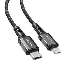 AceFast C1-01 USB-C - Lightning kábel 1.2m fekete (C1-01) kábel és adapter
