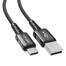 AceFast C1-04 USB-A - USB-C kábel 1.2m fekete (C1-04) mobiltelefon kellék