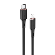 AceFast CABL MFI USB Type C - Lightning 1,2 m, 30W, 3A fekete (C2-01 fekete) mobiltelefon kellék