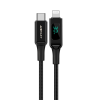 AceFast CABL MFI USB Type C - Lightning 1,2 m, 30W, 3A fekete (C6-01 fekete)