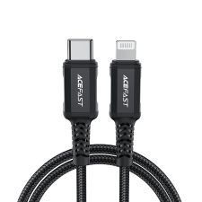AceFast CABL MFI USB Type C - Lightning 1,8m, 30W, 3A fekete (C4-01 C fekete) mobiltelefon kellék