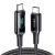 AceFast Cable USB-C to USB-C Acefast C6-03 with display, 100W, 2m (black)