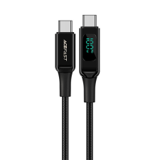 AceFast kábel USB type-c - USB type-c 2M, 100W (20V / 5A) fekete (C6-03 fekete) kábel és adapter