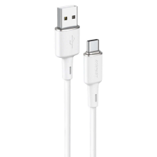 AceFast USB kábel - USB Type C 1.2m, 3A fehér (C2-04 fehér) kábel és adapter